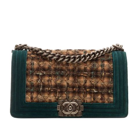 chanel tweed and velvet bag|chanel tweed shopping bag.